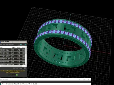 Greek ring 24-64 Free 3D print model
