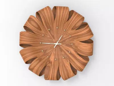 Brisa Wall Clock Low-poly 3D model