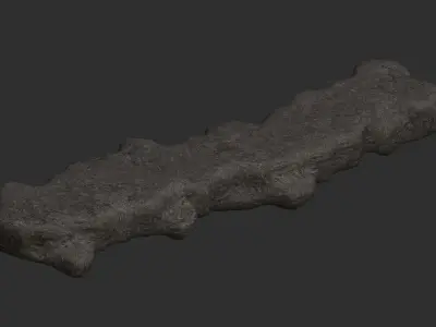Rock Walkway 1 - Base Free low-poly 3D model