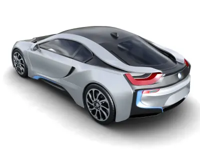 Concept sport car hybrid 3D model