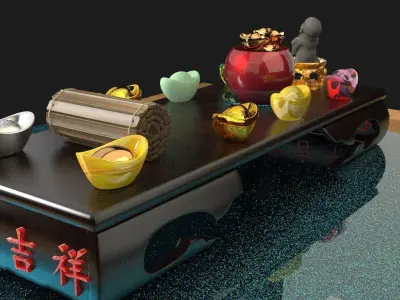 Chinese monk kid   3D model