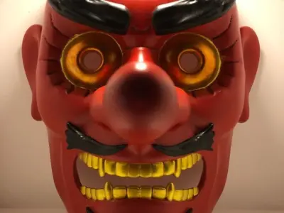 Japan Tengu Mask 3D print model