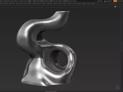 Modern Abstract Decorative sculpture 3d print model 38 3D print model