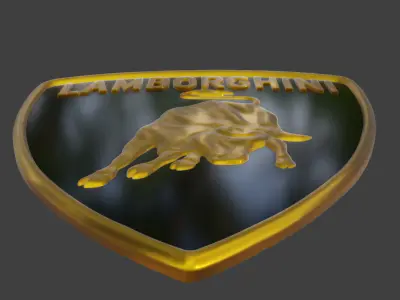 LAMBORGINI BADGE 3D print model