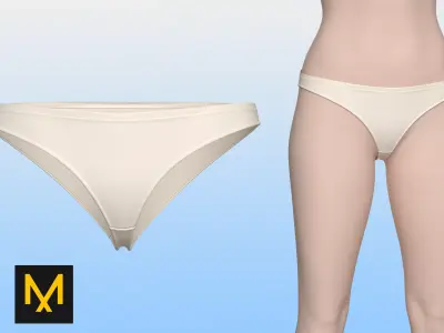 Underpants women 3D model