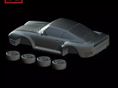 Porsche 959 1986 3D print model