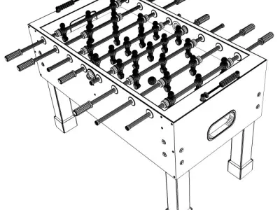Foosball Table 3D model