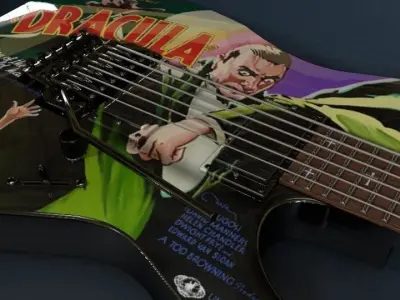 Kirk Hammett ESP KH-2 Dracula 3D model