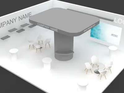 3d model Booth  3D model