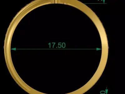 Solitaire Ring 02 3D print model