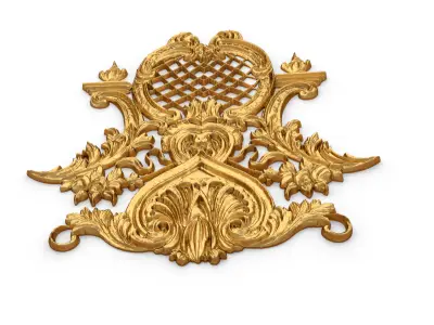 Classic decor ornament carved 67 3D model