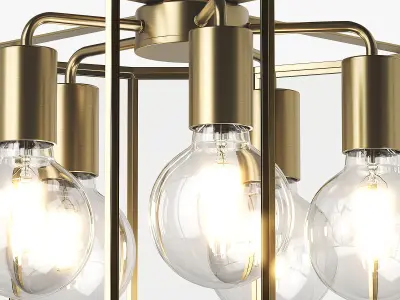 79825x Genni Lightstar ceiling chandelier 3D model