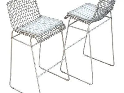 Crate and Barrel - Tig Bar Stool 3D model