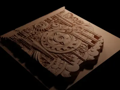 industrial CNC 3d Print High Relief Sand Casting 3D print model