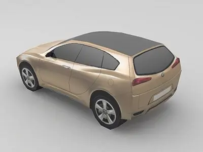 Alfa Romeo Kamal Low-poly 3D model