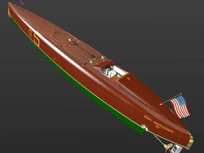 Baby Bootlegger G5 Hull Only 3D model