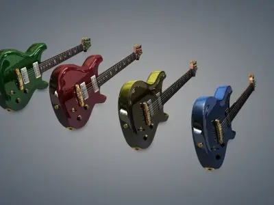 PRS Guitar Free 3D model