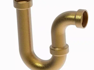 Basin P Trap Fitting 3D print model