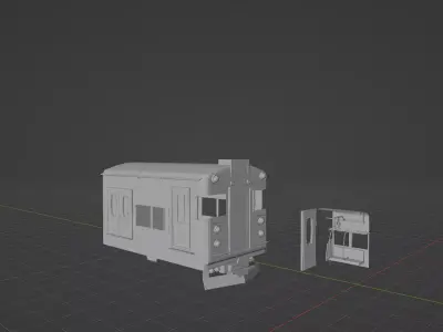 subway train Free 3D model