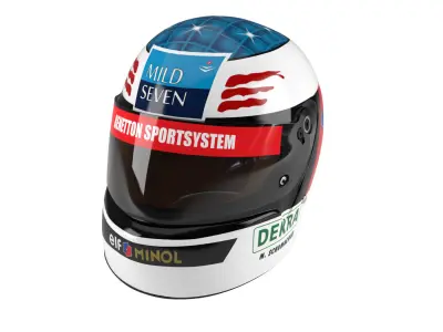 Helmet Michael Schumacher 1994 3D model