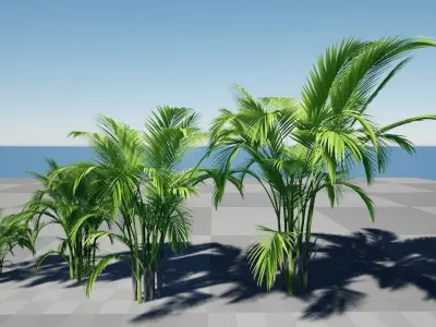 HQ Plants Volume 6 Palms for unreal engine 3D model set of 24 3D model