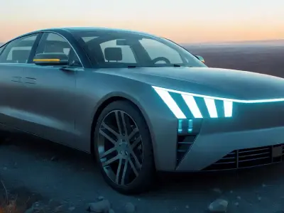 Electric car 4 3D model