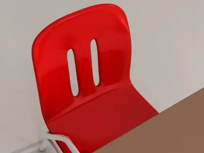 School Chair 3D model