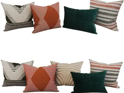Decorative set pillow HM 3D model