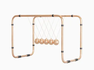 Newton Cradle 03 3D model