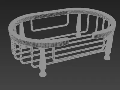 Hotel Jasmine Wire Soap Dish Top Sets 3D model