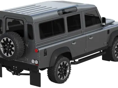 Land Rover Defender Works V8 4-door 2018 3D model