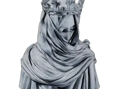 Saint Spiritual Religious Figurine 760 3D model
