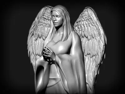 Angel Sculpture 3D print model