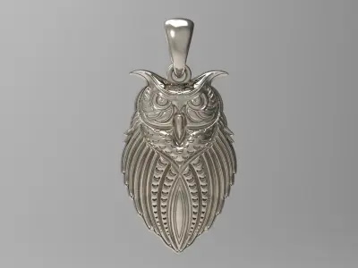Owl pendant N - 226 3D print model