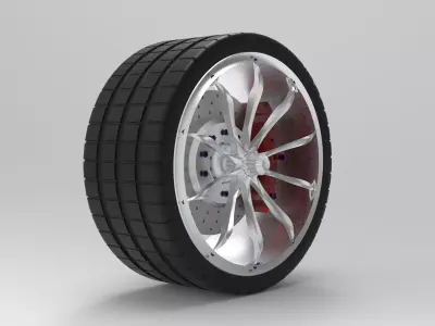 Rims set wheel 3D model