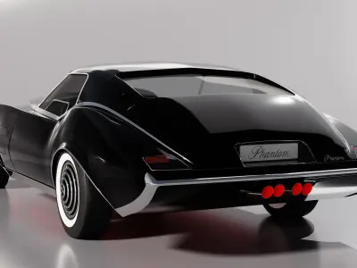1977 Pontiac Phantom Madame X  Concept  3D model