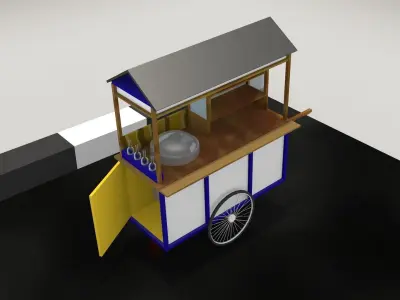 Cart Simple Free 3D model