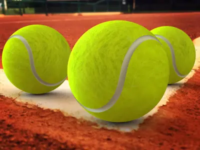 Tennis ball 3D model order