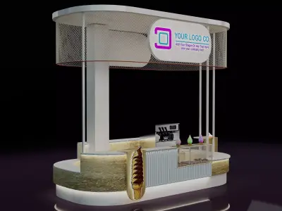 Booth Exhibition Stand a673 3D model