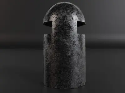 Metal Bin Free low-poly 3D model