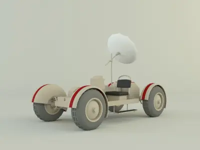 moon vehicle model 3D model