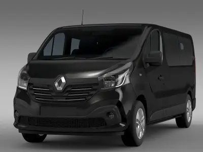 Renault Trafic Minibus L2H1 2017 3D model