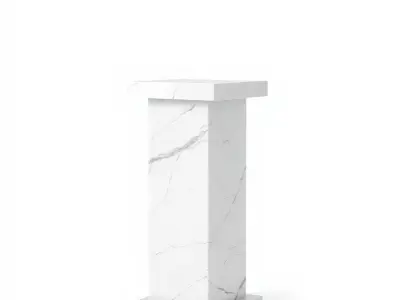 Marble Pedestal Model Pack Low-poly 3D model