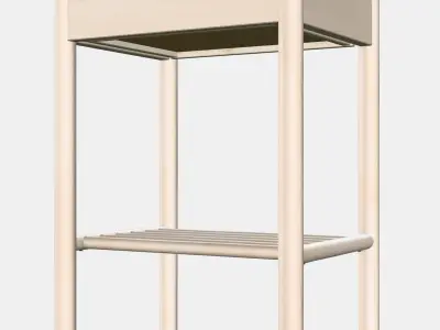 BJORKSNAS Bedside table 1 3D model