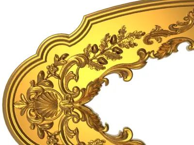 carved frame 3D model 65