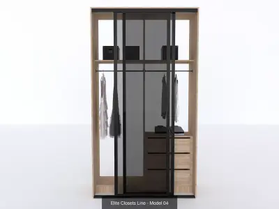 Elite Closets Line  3D Model Collection