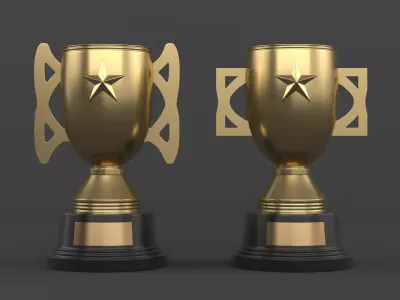 Trophy Cups 3D model 46