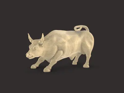 Horizontal Bull Parametric 3D model