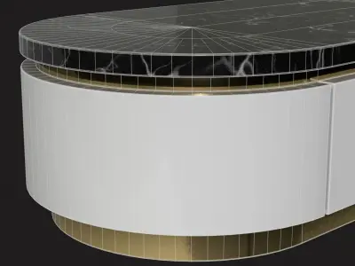 Modern Nesting Table Low-poly 3D model