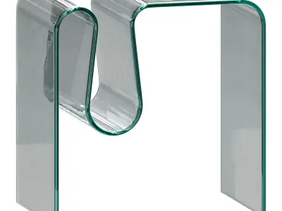 Curvy Side Table - Acrylic 3D model